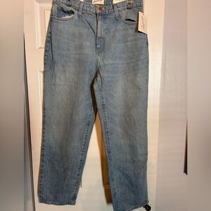 NWT Womens Vintage Stretch Light Wash Denim Jeans 90s High Rise Size 10